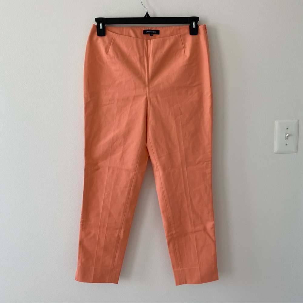 Lafayette 148 Women’s Stanton Ankle Pants Coral EUC
